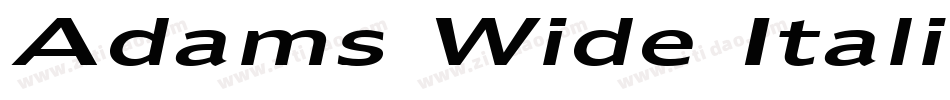Adams Wide Italic字体转换